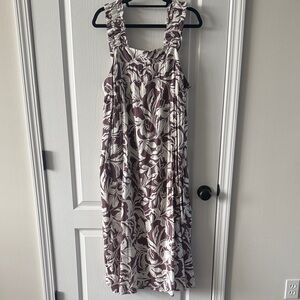 a new day Purple and Cream Maxi Dress